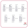 Lot de 7 douilles PETALES en acier inoxydable 123,118,103,104,124 et douille Fleur d'œillet