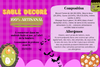 PACK 2 Etiquettes pour biscuit HALLOWEEN  EDITABLE