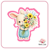 Lapin bouquet - Emporte-pièce pour biscuit