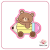 Ours crayon voiture - emporte pièce pour biscuit
