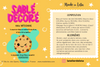 Etiquette pour biscuit Cookie Jaune EDITABLE