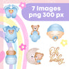 Baby shower garçon Bundle images png 300px