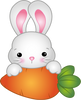 Panneau lapin prénom - Emporte-pièce pour biscuit (Taille recommandée: 8cm ou 10cm)