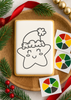 Biscuit à peindre Noël SANS boîte assorti