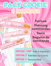 Pack 4 modèles Branding Théme Cookie Facture, devis, commandes