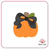 Citrouille noeud noir 2 -  Emporte-pièce pour biscuit  (Taille recommandé 8 ou 10cm)