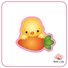 Panneau poussin prénom - Emporte-pièce pour biscuit (Taille recommandée: 8cm ou 10cm
