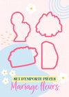 Set Formation mariage fleurs  - Emporte-pièce pour biscuit