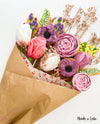 ML-162 Bouquet de biscuits décorés en fleur - Biscuits decorés