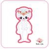 ML-479 Squelette fleurs Halloween- Emporte-pièce pour biscuit  (Taille recommandé: 8 ou 10 cm)