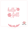 Pochoir "Hello Fall"