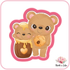ML-185 Maman ours- ruche - Emporte-pièce pour biscuit