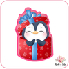 ML-533 Pingouin Noël surprise- Emporte-pièce pour biscuit  (Taille recommandé: 8 ou 10cm)