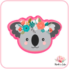 Tête koala florale - Emporte-pièce pour biscuit